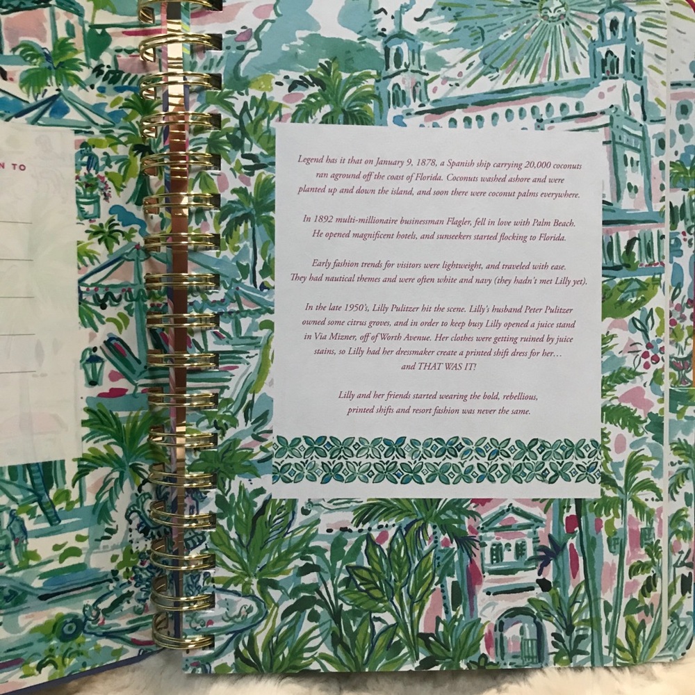 Lilly Pulitzer Large 17 month Agenda - Picture 2 of 10